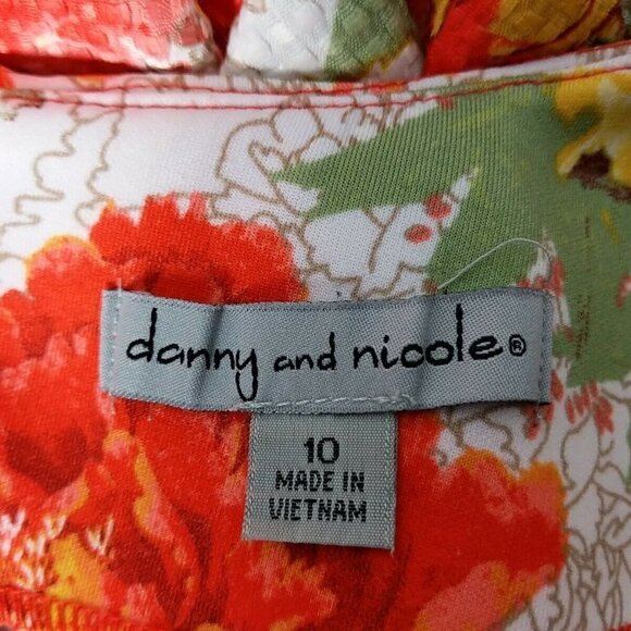 Danny and Nicole A Line Dress Floral Multicolor Size 10 - Picture 6 of 8